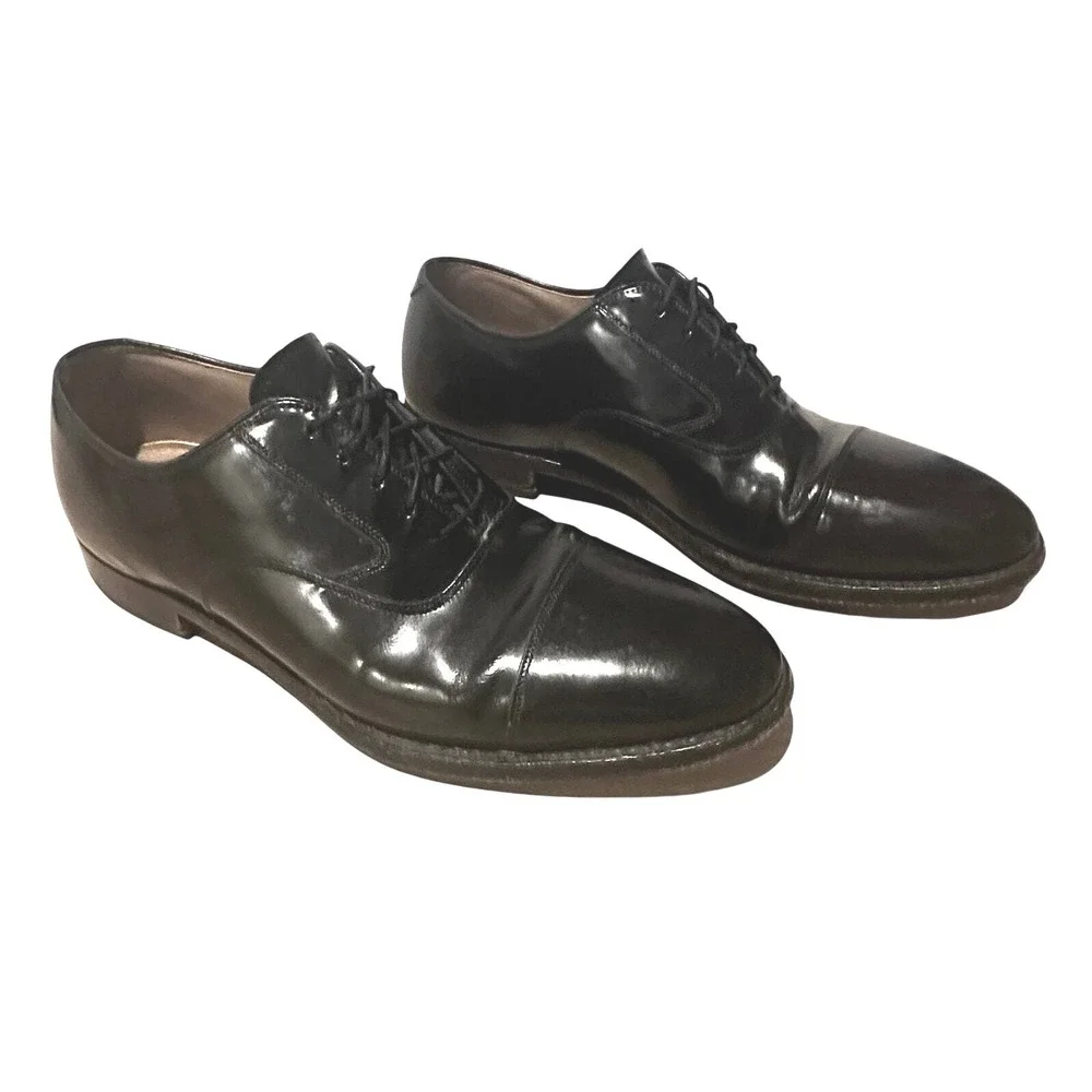 Johnston & Murphy Melton Cap Toe Oxford Mens Size 9.5 Formal Business Work Shoes